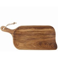 Webmarketpoint - Rechteckiges rechteckiges Schneidebrett 44 cm Bambus in braunem Holz von WEBMARKETPOINT