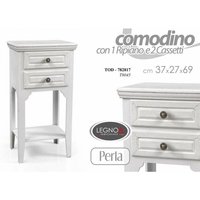 Shabby White Schlafzimmer Nachttisch cm 37 x 26,5 x 69 h von WEBMARKETPOINT