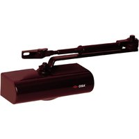 Cisa - Smart Plus 2' C1416 Lufttürschließer mit Riegel - Dunkelbraun von CISA