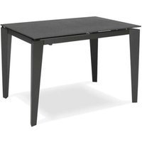 Sololed - Ausziehbarer Tisch von 120 cm bis 170 cm, moderne Keramikplatte auf graphitgrauem gehärtetem Glas Sololed - Ausziehbarer Tisch von 120 cm bis 170 cm, moderne Keramikplatte auf graphitgrauem gehärtetem Glas von WEBMARKETPOINT