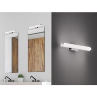 LED Bad Wandleuchte MATTIMO mit Schalter Chrom - Spiegelleuchte, Breite 40cm von Trio