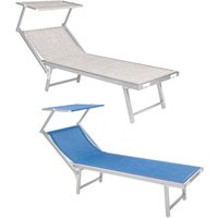 Iperbriko - Strandbett mit Sonnenschirm Morgenblau Handtuch Lif von IPERBRIKO