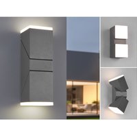 Webmarketpoint - Schwenkbare led Außenwandleuchte avon, Höhe 28cm, Anthrazit von WEBMARKETPOINT