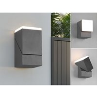 Webmarketpoint - Schwenkbare led Außenwandleuchte avon, Höhe 16cm, Anthrazit von WEBMARKETPOINT