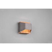 Trio Leuchten - led Holz Wandlampe arino Up and Down mit Stufen Dimmer - Silber antik 12cm von Trio Leuchten