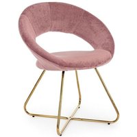 Webmarketpoint - 2x Gold Vanity Sessel aus rosafarbenem Samt Webmarketpoint - 2x Gold Vanity Sessel aus rosafarbenem Samt von WEBMARKETPOINT