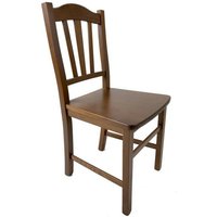 Webmarketpoint - 2x Stuhl aus massivem Walnussholz mit verzierter Rückenlehne 46x51xh.95 cm Webmarketpoint - 2x Stuhl aus massivem Walnussholz mit verzierter Rückenlehne 46x51xh.95 cm von WEBMARKETPOINT