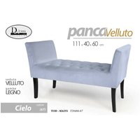 Webmarketpoint - Bank aus Himmelssamt cm 111 x 40 x 62 h Nachttischvorleger von WEBMARKETPOINT