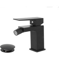 Bidetmischer aus Stahl quatra Serie Mattschwarz von WEBMARKETPOINT