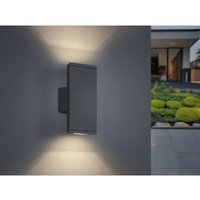 Trio - led Außenwandleuchte colorado mit Up & Down, Anthrazit, IP54, Höhe 20cm von Trio