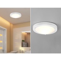 Bad Deckenleuchte condus in Weiß mit Glas Opal Weiß ø 31,5cm - Badlampen von Trio