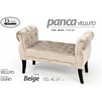 Webmarketpoint - Einrichtungsbank aus beigem Samt Nachtvorleger cm 100 x 40 x 61 h Webmarketpoint - Einrichtungsbank aus beigem Samt Nachtvorleger cm 100 x 40 x 61 h von WEBMARKETPOINT