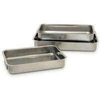 Gnalì rechteckiger Bräter aus Edelstahl, 30 x 21 cm von WEBMARKETPOINT