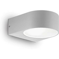 Ideal Lux - Iko - 1 Licht Outdoor Up Down Wand Hellgrau IP55, E27 von IDEAL LUX