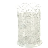 Webmarketpoint - Großer Kerzenhalter aus weißem Metall mit Schmetterlingen cm13x13h20 Webmarketpoint - Großer Kerzenhalter aus weißem Metall mit Schmetterlingen cm13x13h20 von WEBMARKETPOINT