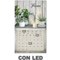 Webmarketpoint - LED-Panel mit rechteckigem weißem Kalender cm30x50x1,8 von WEBMARKETPOINT