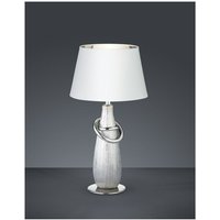 Moderne Tischlampe Silber Keramik Thebes H38 cm Trio Lighting von IPERBRIKO