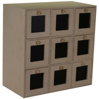 Webmarketpoint - Natürlicher Holz-Aufbewahrungsschrank mit 9 Schubladen 35x18x35cm Webmarketpoint - Natürlicher Holz-Aufbewahrungsschrank mit 9 Schubladen 35x18x35cm von WEBMARKETPOINT