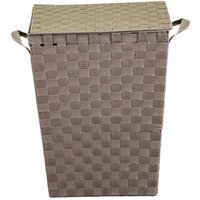 Webmarketpoint - Rechteckiger Korb aus taubengrau gefüttertem Polyester cm40x30h53 Webmarketpoint - Rechteckiger Korb aus taubengrau gefüttertem Polyester cm40x30h53 von WEBMARKETPOINT