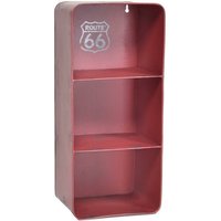Webmarketpoint - Rechteckiges rotes Bristol-Metallregal 3 Regale cm19,5x15h44,5 von WEBMARKETPOINT
