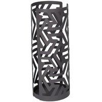 Webmarketpoint - Runder Getränkehalter aus Metall mit dunkelgrauen Pfeilen, cm ø8h20 von WEBMARKETPOINT