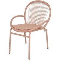 Webmarketpoint - Salento-Stuhl mit rosa Outdoor-Kissen aus Korbgeflecht Webmarketpoint - Salento-Stuhl mit rosa Outdoor-Kissen aus Korbgeflecht von WEBMARKETPOINT