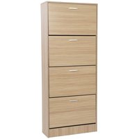 Webmarketpoint - Schuhschrank 4 Türen 63X24X155 Braun Webmarketpoint - Schuhschrank 4 Türen 63X24X155 Braun von WEBMARKETPOINT