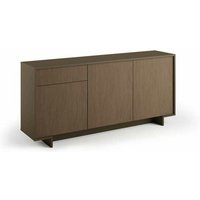 Sideboard mit 3 Türen und Schubladen in dunkel gerippter Bronze von WEBMARKETPOINT