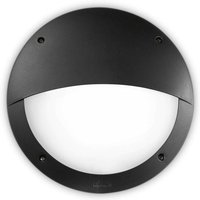 Ideal Lux - Lucia - 1 Light Half Diffuser Außenspülung Wandleuchte Schwarz IP66, E27 von IDEAL LUX