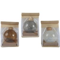 Webmarketpoint - Weihnachtskugel Dekoratives Glas mit gemischten Figuren, verschiedene Farben ø 8cm von WEBMARKETPOINT