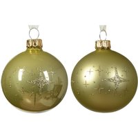 Webmarketpoint - Weihnachtskugel aus matt emailliertem Glas mit zweifarbiger Sternkante in Pistaziengrün ø 6cm Webmarketpoint - Weihnachtskugel aus matt emailliertem Glas mit zweifarbiger Sternkante in Pistaziengrün ø 6cm von WEBMARKETPOINT