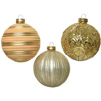 Weihnachtskugel im Glas Glitter Gold sortiert 10 cm 1 Stk Weihnachtskugel im Glas Glitter Gold sortiert 10 cm 1 Stk von WEBMARKETPOINT