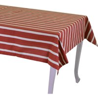 Weinrot gestreifte Pop-Tischdecke cm140x180 von VACCHETTI