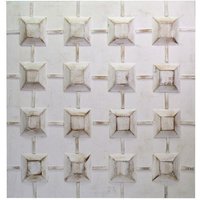 Weiß gemaltes Bild mit Quadraten cm80x80x3-5 Weiß gemaltes Bild mit Quadraten cm80x80x3-5 von WEBMARKETPOINT