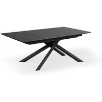 Webmarketpoint - Xavier - Ausziehbarer Tisch (170/270 x 90 cm) aus hpl auf schwarzem mdf von WEBMARKETPOINT
