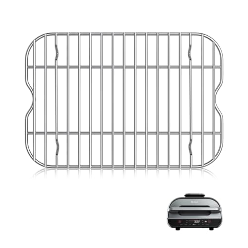 WEBROIL Zubehör für Ninja Foodi FG551 Smart XL Indoor-Grill mit Luftfritte, Edelstahl-Grill-Dampfgarer-Gestelle, Ersatzteil für Ninja, 29,8 x 19,1 cm WEBROIL Zubehör für Ninja Foodi FG551 Smart XL Indoor-Grill mit Luftfritte, Edelstahl-Grill-Dampfgarer-Gestelle, Ersatzteil für Ninja, 29,8 x 19,1 cm von WEBROIL
