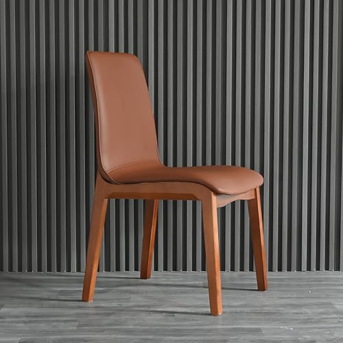 WECCTYA Esszimmerstühle Aus Kunstleder 2er-Set, Gepolsterte Küchen-seitenstühle, Schreibtischstuhl mit Holzbeinen, Freizeitstühle Ohne Armlehnen für Wohn, Empfangsraum(Set of 2, Walnut + Coffee A) WECCTYA Esszimmerstühle Aus Kunstleder 2er-Set, Gepolsterte Küchen-seitenstühle, Schreibtischstuhl mit Holzbeinen, Freizeitstühle Ohne Armlehnen für Wohn, Empfangsraum(Set of 2, Walnut + Coffee A) von WECCTYA