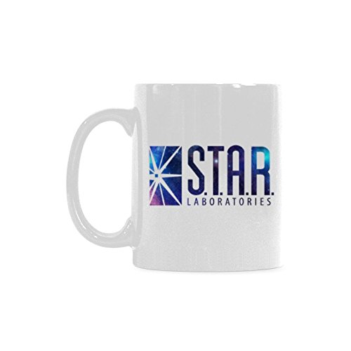 Star Labs Kaffeetasse oder Teetasse aus Keramik, weiß, 325 ml von WECE