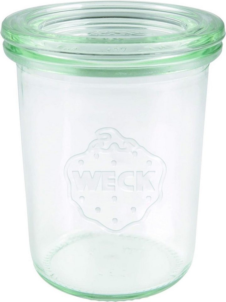 WECK Einmachglas Sturzglas Inhalt 160 ml, Einmach Glas mit Glasdeckel, 12 Stück von WECK