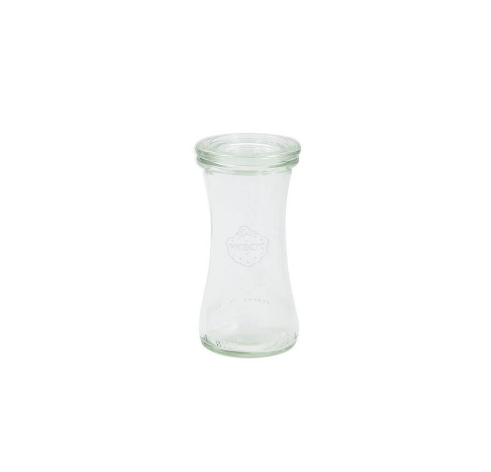 WECK Vorratsdose Delikatessenglas 100 ml 4 cm Rand 6er Set, Glas von WECK