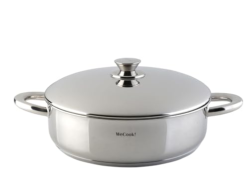 STAINLESS LOW COOKING POT WITH LID 26 cm. STAINLESS LOW COOKING POT WITH LID 26 cm. von WECOOK!