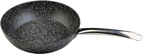 WECOOK! Bratpfanne aus geschmiedetem Aluminium,26 cm, PFOA-frei, umweltfreundlich, antihaftbeschichtet, professioneller Stahlgriff, geeignet für alle Küchen, Keramikkochfelder,Gas- und Backöfen von WECOOK!