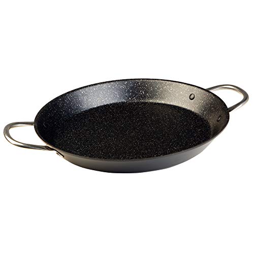 WECOOK! Ecochef Titan Paella-Pfanne Induction, 42cm, 10 Portionen, Antihaftbeschichtung QUANTANIUM 5 Schichten, Ökologisch sans PFOA, Aluminium Gepresst, 3mm Dick, Vitrokeramik, Gas, Geschirrspüler von WECOOK!