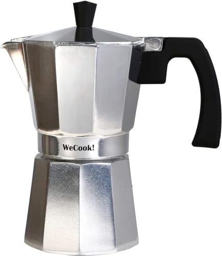 WECOOK! Paola 3 cups espresso maker Aluminium Espresso Pot Espresso Mocha Maker Mocha Pot Italian Coffee Maker. Compatible with all cooking surfaces, except induction WECOOK! Paola 3 cups espresso maker Aluminium Espresso Pot Espresso Mocha Maker Mocha Pot Italian Coffee Maker. Compatible with all cooking surfaces, except induction von WECOOK!