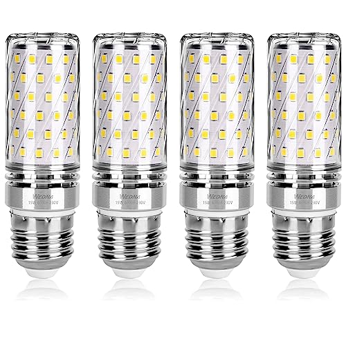 WEDNA E27 LED Lampen 15W, 4000K Neutralweiß Glühbirnen, 120W Glühlampen Äquivalent, 1700LM, Nicht dimmbar, Led Kerze Licht Leuchtmittel, 4 Stück von WEDNA