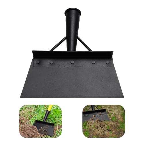 WEDNOK Unkraut Entferner Gartenschaufel 23cm Multifunktionale Edelstahl Reinigungsschaufel Schwarze Outdoor Unkrautentferner Garten Schaufel für Unkraut jäten Pflanzen Schneeschaufeln Reinigung von WEDNOK