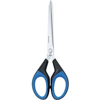 Universalschere ® Soft Cut 180mm Linkshänder Rechtshänder Edelstahl schwarz/blau von WEDO