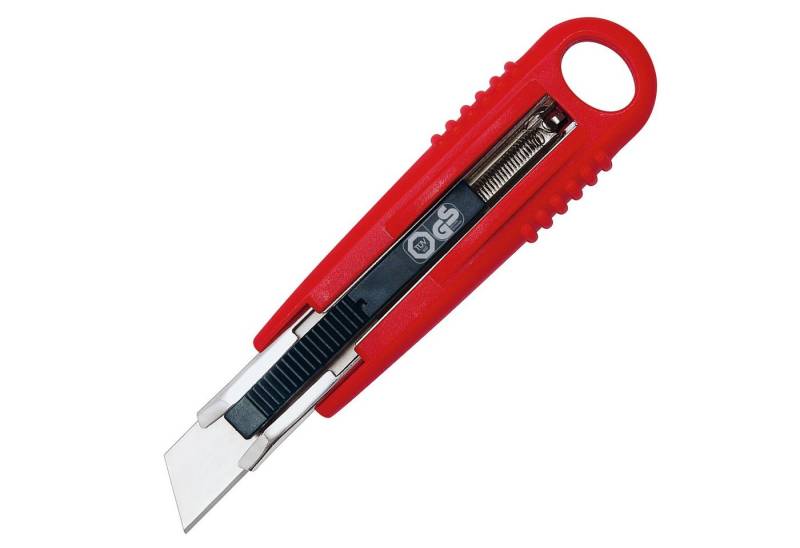 WEDO Cutter, (Packung, 120 St., Cutter inkl. Trapezklinge & 2 Ersatzklingen), Cuttermesser Safety Standard 78800 18 mm Trapezklinge rot 120 Stück von WEDO