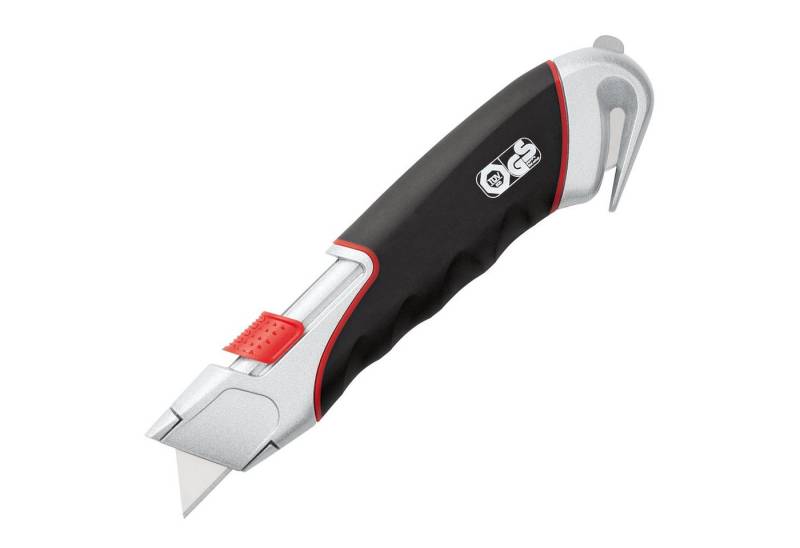 WEDO Cutter, (Packung, 2 St., Cutter inkl. Trapezklinge & Rundklinge), Cuttermesser Safety Super 78855 19 mm Trapezklinge silber/schwarz von WEDO