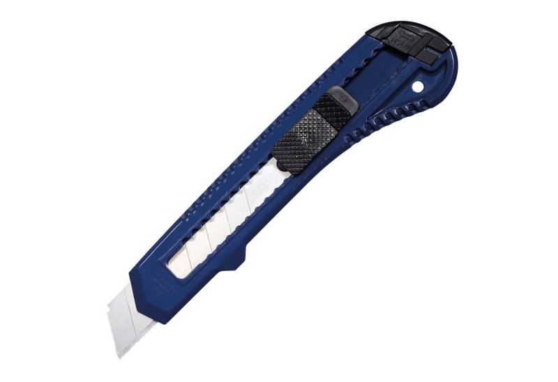 WEDO Cutter, (Packung, 48 St., Cutter inkl. Abbrechklinge), Cuttermesser Safety Ecoline 78018 18 mm Abbrechklinge blau 48 Stück von WEDO